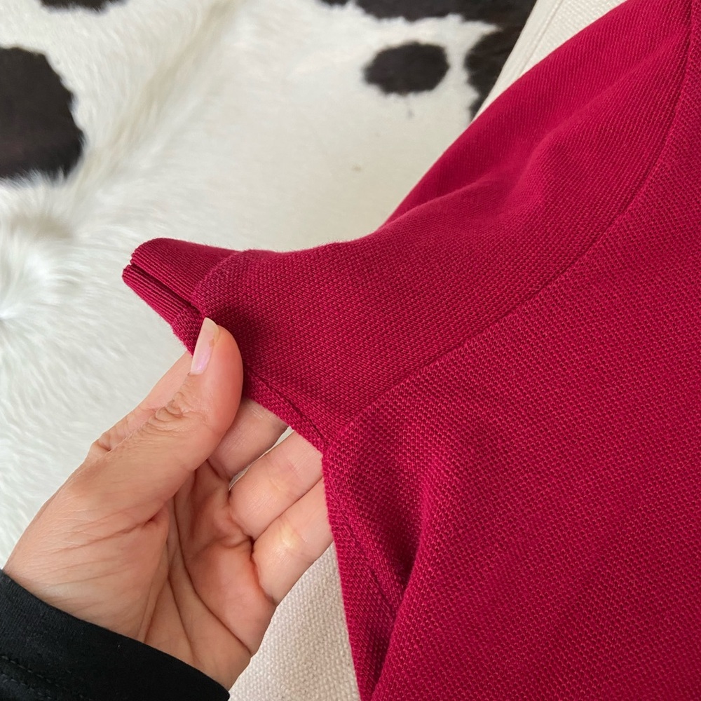 Lacoste men’s polo shirt burgundy - Picture 4 of 4